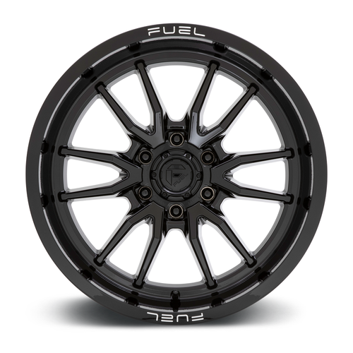 Set 4 22" Fuel D760 Clash 22x12 6x5.5 Gloss Black Wheels -44mm Lifted Truck Rims