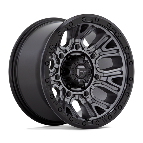 Set 4 Fuel  D825 Traction 20x10 8x180 Matte Gunmetal Black Ring Wheels 20" -18mm