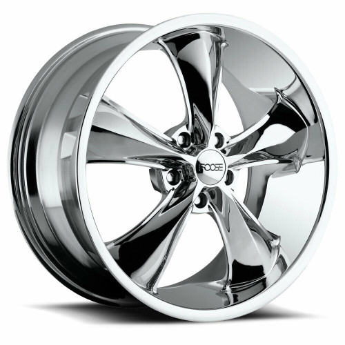 Set 4 20" Foose F105 Legend 20x10 5x120 Chrome Plated Wheels 40mm Rims