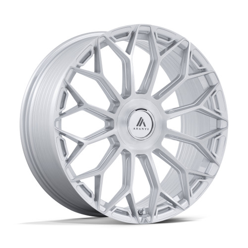 Set 4 22" Asanti Black AB051 Envoy 22x10 6x135 6x5.5 30mm Silver Brushed Face Rims