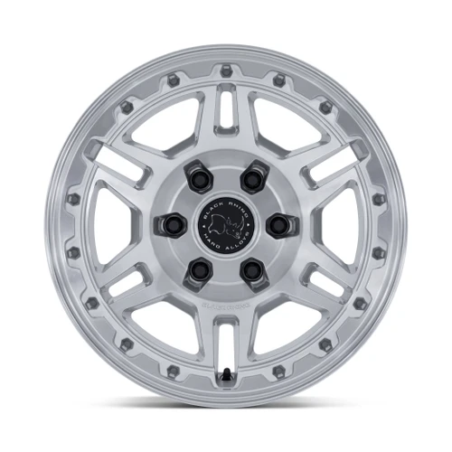 20" Black Rhino Hard Alloys BR039 Vanguard 20x9 5x130 15mm Silver Machined Face Wheel Offroad Rim