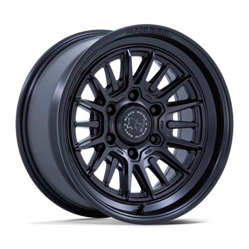 Set 4 17" Black Rhino Hard Alloys BR030 Taleo Gloss Black 17x8.5 6x5.5 10mm Rims