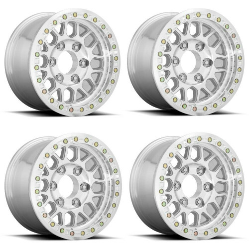Set 4 KMC KM234 Grenade Desert Beadlock 17x8.5 6x135 Machined Wheels 17" 0mm