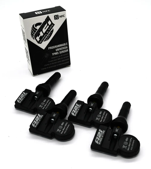 4 TPMS Fit 01/2019-12/2026 Alfa-Romeo Stelvio Tire Sensors Replacement Rubber Stem 433 MHz