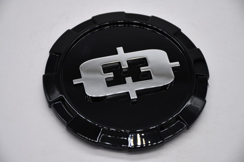 Vision Gloss Black Wheel Center Cap Hub Cap C402GB-8165V-EC 4.875" End Cap - Logo Plate Only