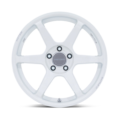 18" Motegi MR160 Battle VI 18x8.5 5x4.5 35mm Matsuri White Pearl Racing Wheel
