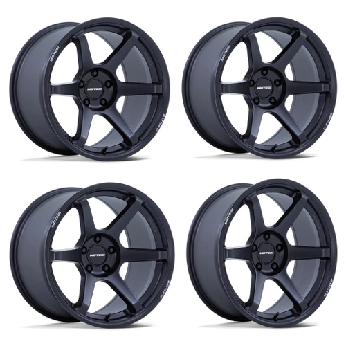 Set 4 18" Motegi MR160 Battle VI 18x8.5 5x4.5 35mm Matte Blackbird Metallic Rims Car Sedan Coupe SUV Wheels