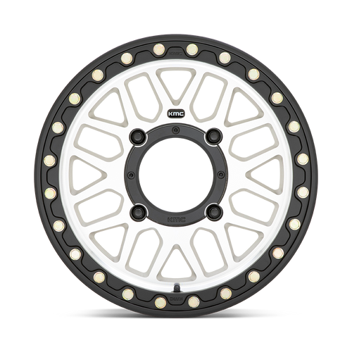 Set 4 KMC Powersports Ks235 Grenade Beadlock 15x6 4x156 Machined Wheels 15" 38mm