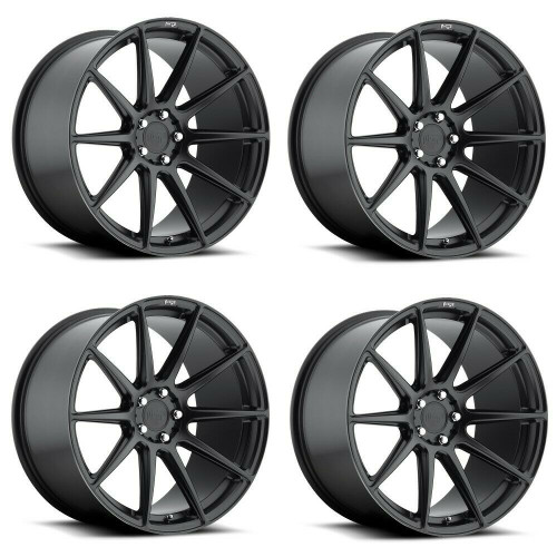 Set 4 Niche M147 Essen 20x9 5x120 Matte Black Wheels 20" 35mm Rims