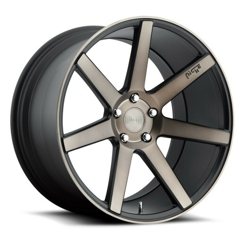 Set 4 Niche M150 Verona 19x8.5 5x4.5 Matte Black Machined Wheels 19" 35mm
