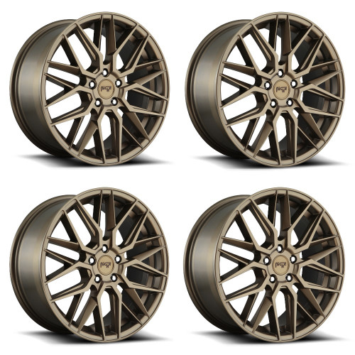 Set 4 Niche M191 Gamma 20x10.5 5x112 Matte Bronze Wheels 20" 27mm Rims