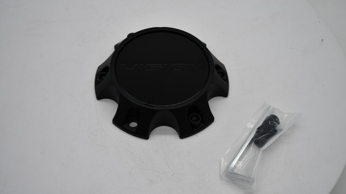 Vision 351 Flow C354SBD-6V satin black 5.5 inch wheel center cap black logo