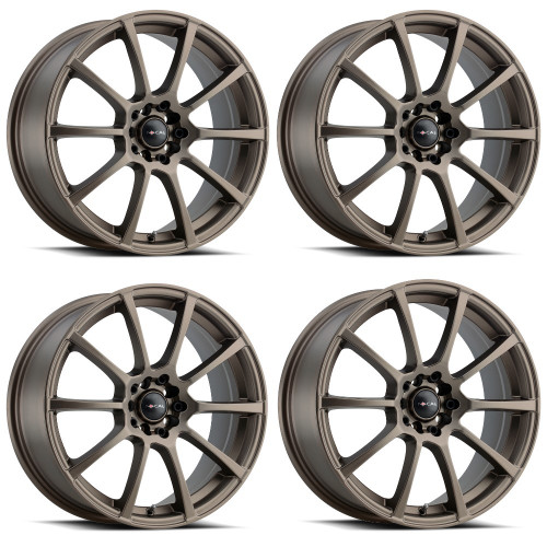 Set 4 16" Focal 448BZ F-20 16x7 Wheels 5x108 5x115 40mm Street Rims