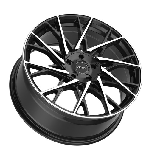 17" Motiv 430MB Maestro 17x7.5 Machined Black Wheel 5x100 5x4.5 +40mm Rim