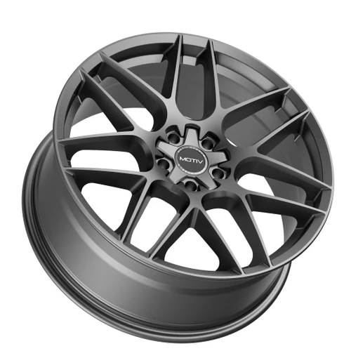 17" Motiv 435G Foil 17x7.5 Gunmetal Wheel 5x108 5x4.5 40mm Rim