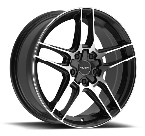 16" Motiv 434MB Matic Machined Black 16x7.5 Wheel 5x4.5 5x120 +40mm Rim