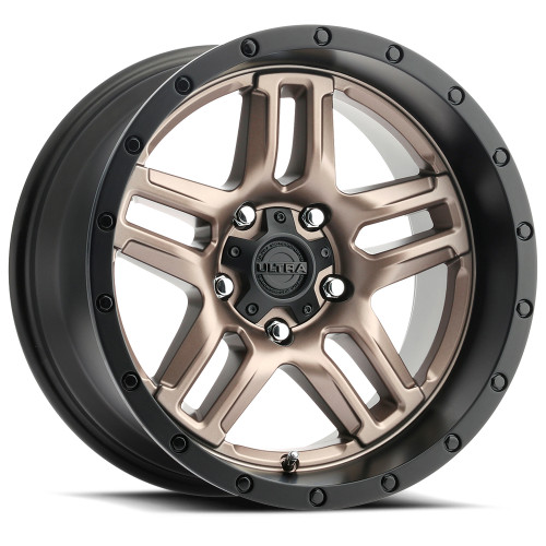 18" Ultra 258BZ Prowler Truck Dark Satin Bronze 18x9 Wheel 5x5 10mm For Jeep Rim