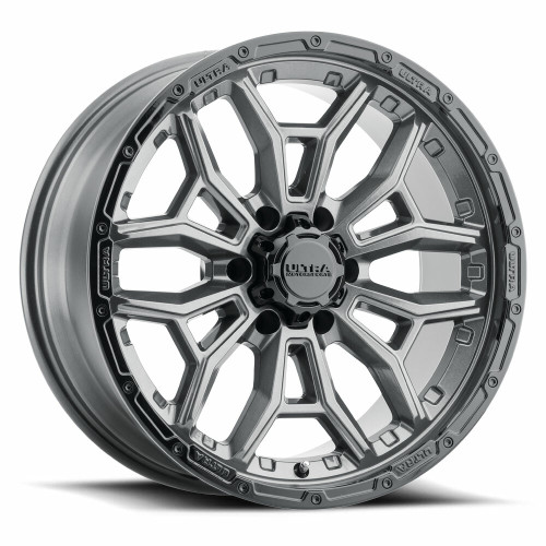 20" Ultra 126GN Warmonger 6 Gloss Anthracite Black Lip 20x9 Wheel 6x135 18mm Rim