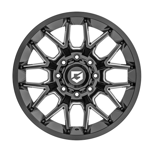 20" Gear Off Road Primacy 768BM Gloss Black Milled 20x9 Wheel 6x135 6x5.5 +00mm