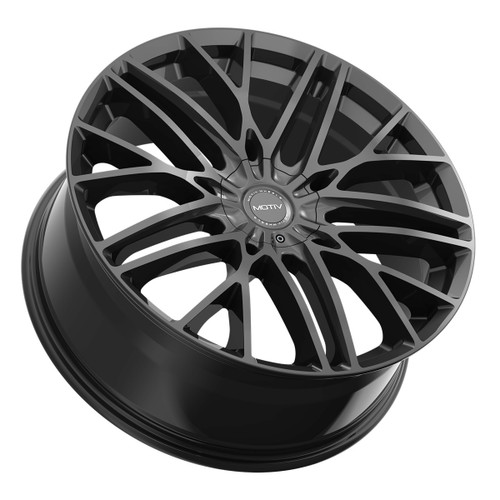 22" Motiv 437B Maven 22x9 Gloss Black Wheel 5x115 5x120 +20mm Rim