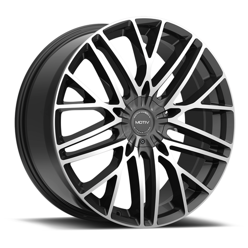 20" Motiv 437MB Maven 20x8.5 Machined Black Wheel 5x4.50 5x120 +40mm Rim