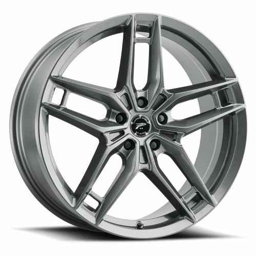 18" Platinum 464GN Lotus Gloss Gunmetal 18x8 Wheel 5x115 35mm Rim
