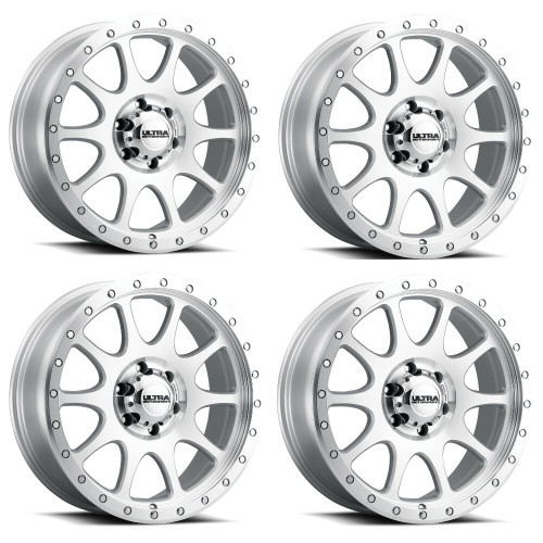 Set 4 17" Ultra 115M The General Machined 17x9 Wheels 6x5.5 12mm Truck Suv Rims