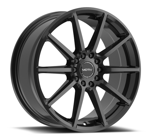 Set 4 18" Motiv 431B Elicit 18x7.5 Gloss Black Wheels 5x108 5x4.5 40mm Rims