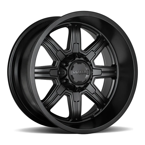Set 4 17" Ultra 229SB Menace Satin Black Clear Coat 17x9 Wheels 6x135 6x5.5 18mm