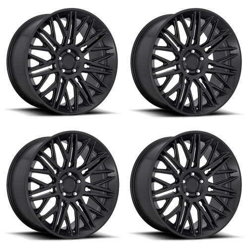 Set 4 Rotiform R164 Jdr 22x10 5x130 Matte Black Wheels 22" 25mm Rims