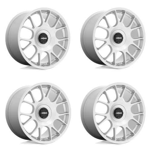 Set 4 Rotiform R188 Tuf-R 20x10.5 5x4.25 5x120 Silver Wheels 20" 40mm Rims