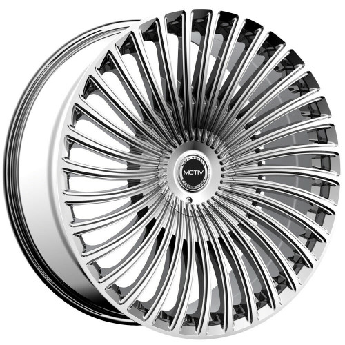 22" Motiv 438C Swerve 22x9 Chrome Wheel 6x135 6x5.5 Rim +25mm Truck Suv