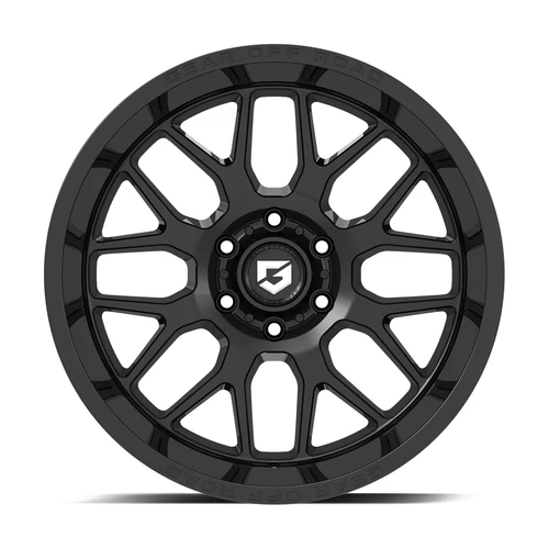 20" Gear Off Road 763B Raid Gloss Black 20x9 8x6.5 18mm For Chevy GMC Ram Ford