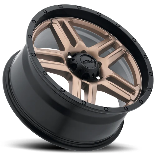 18" Ultra 258BZ Prowler Truck Dark Satin Bronze 18x9 Wheel 6x5.5 -12mm Truck Rim