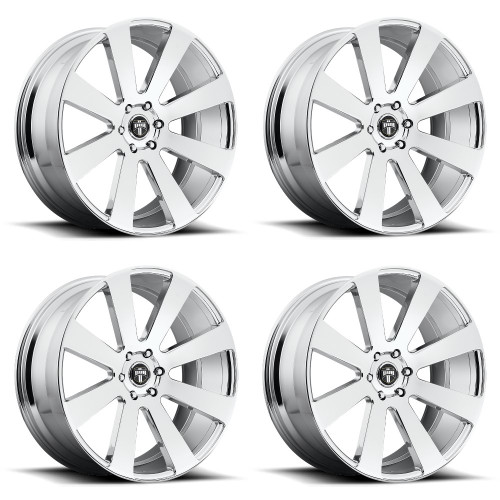 Set 4 DUB S131 8-Ball 24x10 6x5.5 Chrome Plated Wheels 24" 20mm Truck Suv Rims