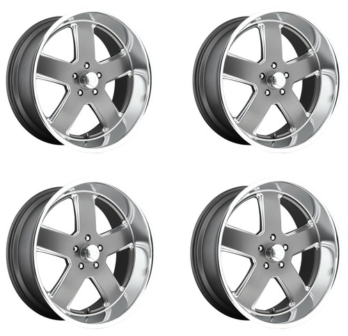 Set 4 US Mag U118 Hustler 20x8 5x4.75 Matte Gunmetal Wheels 20" 1mm Rims Set 4 US Mag U118 Hustler 20x8 5x4.75 Matte Gunmetal Wheels 20" 1mm Rims