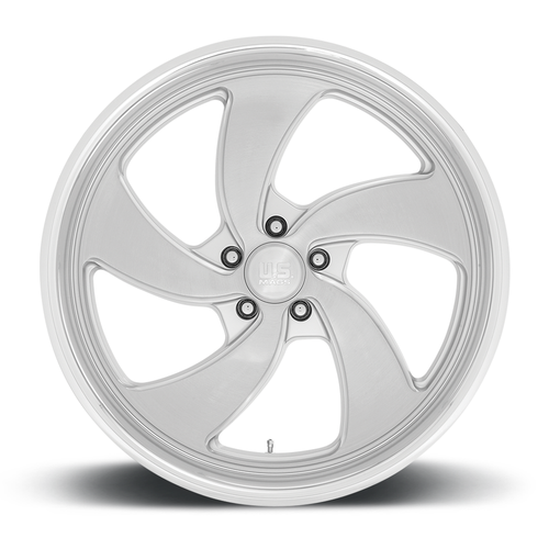 Set 4 US Mag  U134 Desperado 22x10.5 5x5 Silver Milled Diamond Wheels 22" 1mm