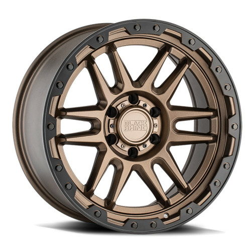 Black Rhino Apache 17x8.5 5x5.0 Matte Bronze Black & Black Bolts Wheel 17" -18mm