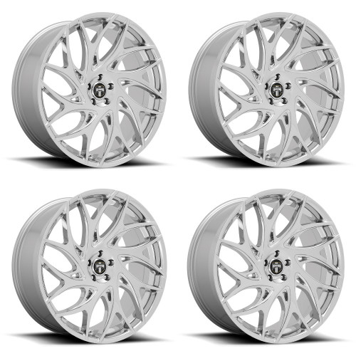 Set 4 DUB S258 G.O.A.T. 26x10 6x135 Chrome Wheels 26" 30mm For Ford Lincoln Rims