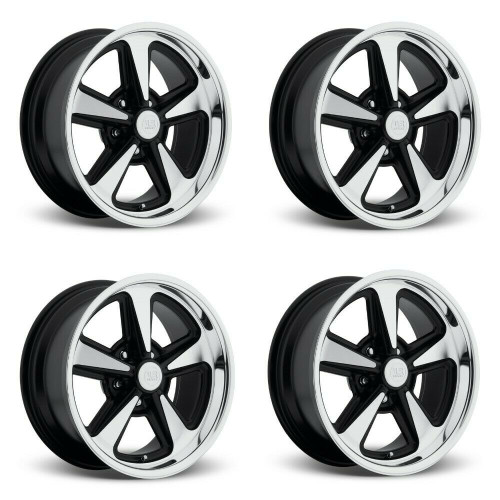 Set 4 US Mag U109 Bandit 18x9 5x4.75 Matte Black Machined Wheels 18" 8mm Rims