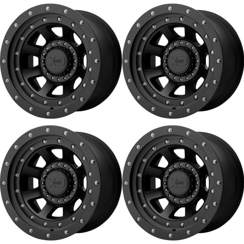 Set 4 XD XD137 FMJ 17x9 6x135 6x5.5 Satin Black Wheels 17" -12mm Rims
