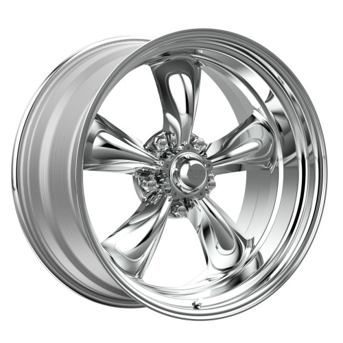 Set 4 American Racing Vintage VN515 Torq Thrust II 18x7 5x5 Polished Wheels 6mm