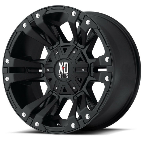 Set 4 XD XD822 Monster II 17x9 6x4.5 Matte Black Wheels 17" 30mm Rims