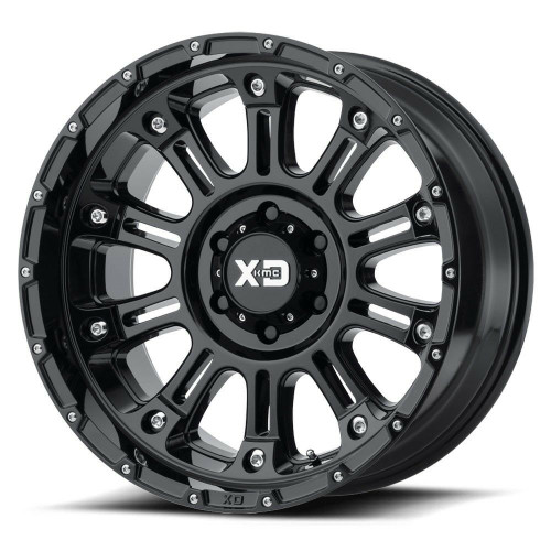 Set 4 XD XD829 Hoss II 18x9 6x5.5 Gloss Black Wheels 18" 18mm Rims