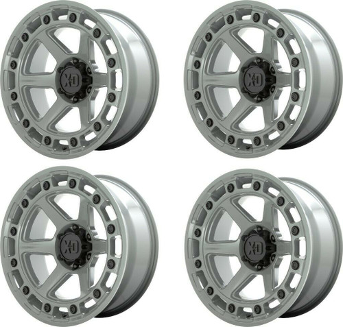 Set 4 XD XD862 Raid 20x10 6x5.5 Cement Wheels 20" -18mm Rims