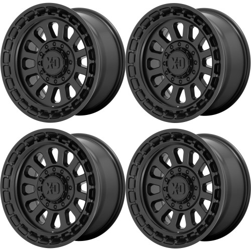 Set 4 XD XD856 Omega 20x10 8x170 Satin Black Wheels 20" -18mm Rims