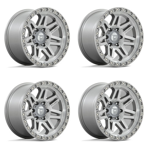 Set 4 Fuel D812 Syndicate 17x9 5x5 Platinum Wheels 17" 1mm Rims