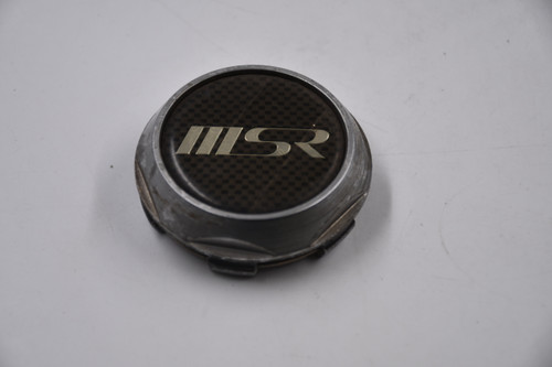 MSR Silver/ Checkered Insert/ Chrome Lettering Wheel Center Cap Hub Cap 3213(U) 2.5" MSR Snap in