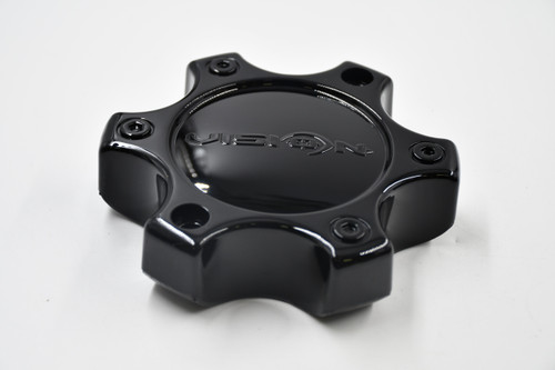 Vision 375 Warrior Gloss Black 6 Lug Wheel Center Cap C375GB-6C 6x5.5 6x135 Vision 375 Warrior Gloss Black 6 Lug Wheel Center Cap C375GB-6C 6x5.5 6x135