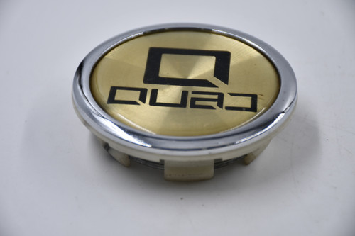 Quad Chrome / Gold Black Logo Wheel Center Cap Hub Cap 1987K77 3" Quad Snap in